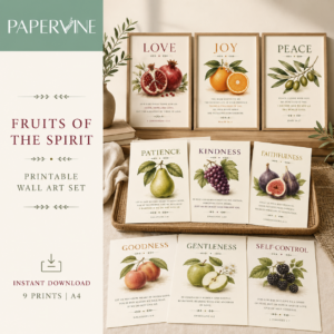 Fruits of the Spirit Wall Art Set